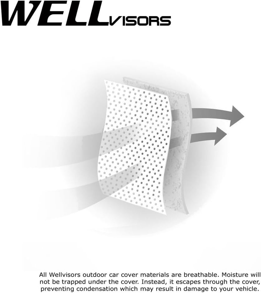 WellVisors Funda de coche para todo tipo de clima, ajuste semipersonalizado, compatible con Chevy Monza Sedan 1982-1996 24 puertas 3-6899867SN