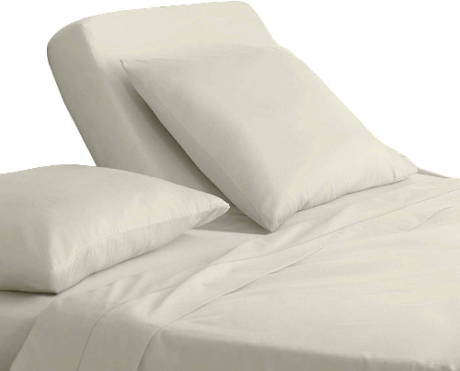 Sábanas de tamaño King Flex Top para cama de número de sueño, sábanas de 39 pulgadas con bolsillo profundo de hasta 18 pulgadas, juego de sábanas