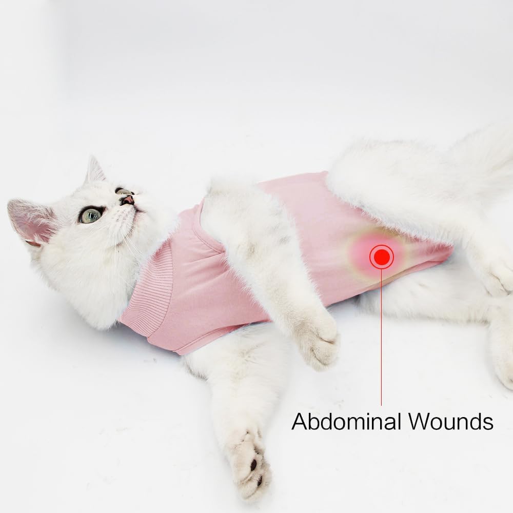 Traje de cirugía para gatos, traje quirúrgico de recuperación profesional para heridas abdominales o enfermedades de la piel, alternativa de collar