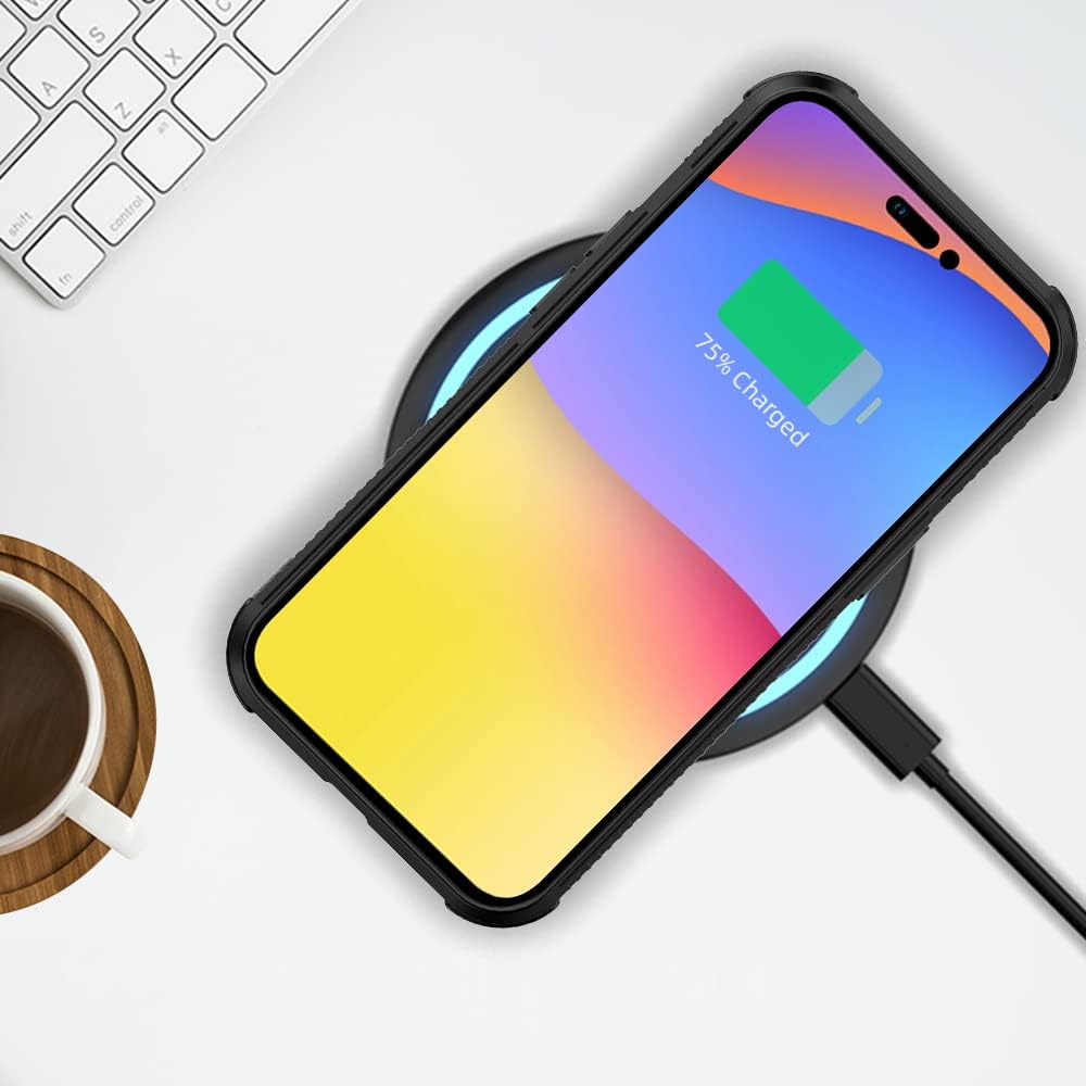 Funda compatible con iPhone 14 Pro Max, diseño de camuflaje verde hoja para hombres y niños, patrón de moda, parte trasera de policarbonato duro y