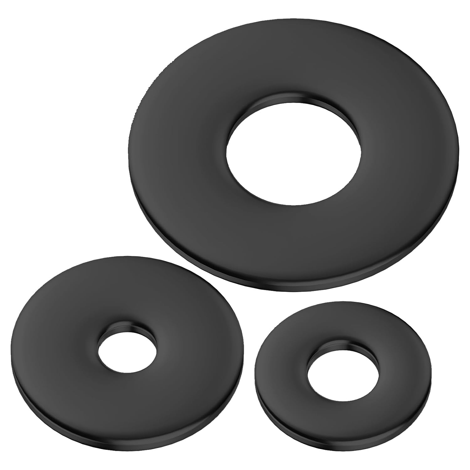 60 arandelas planas de acero inoxidable 304 de acero inoxidable 304 para tornillos y pernos, adecuadas para mantenimiento de fábrica, cocina, tienda