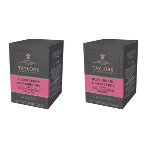 Taylors of Harrogate Té de hierbas de mora y frambuesa, 20 bolsitas de té (paquete de 2) Taylors of Harrogate Té de hierbas de mora y frambuesa, 20 bolsitas de té (paquete de 2)