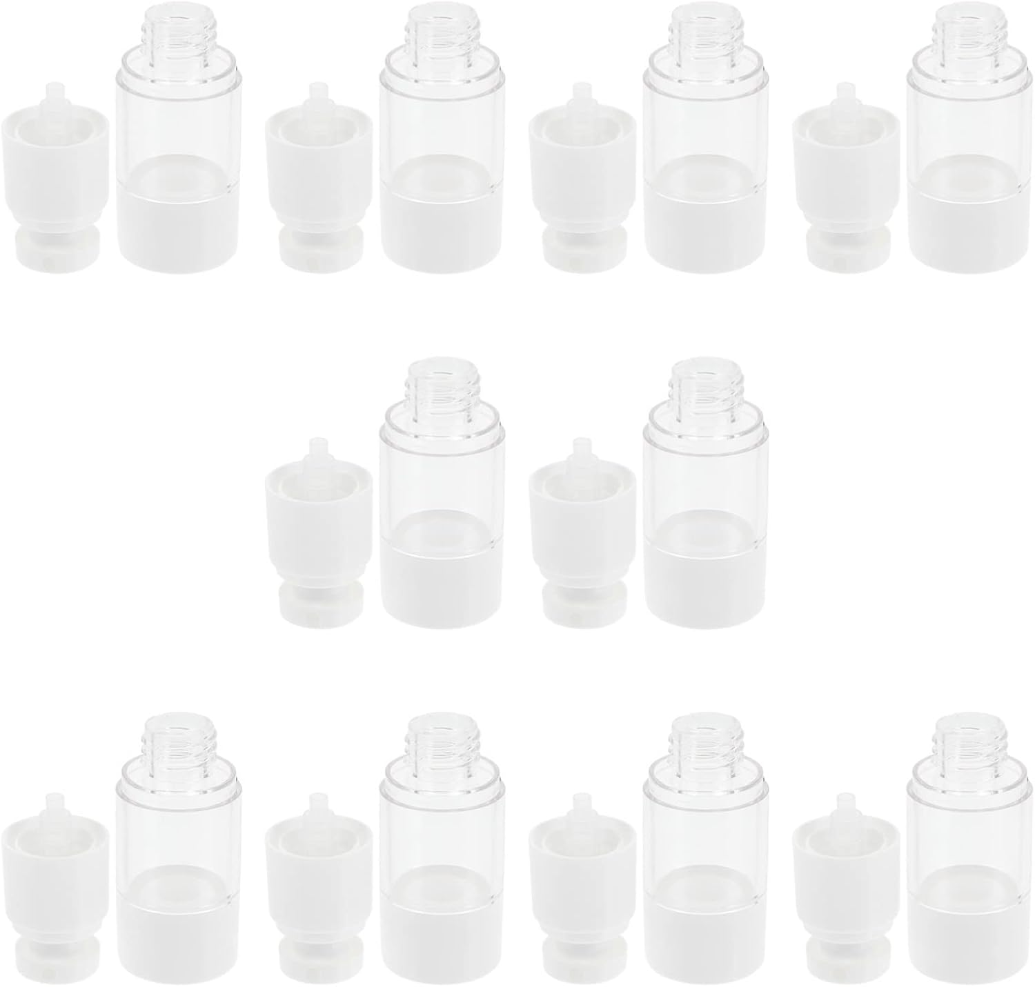 EXCEART Botellas de bomba sin aire Botellas de spray de plástico portátiles Estos contenedores compactos son principalmente adecuados para llenar