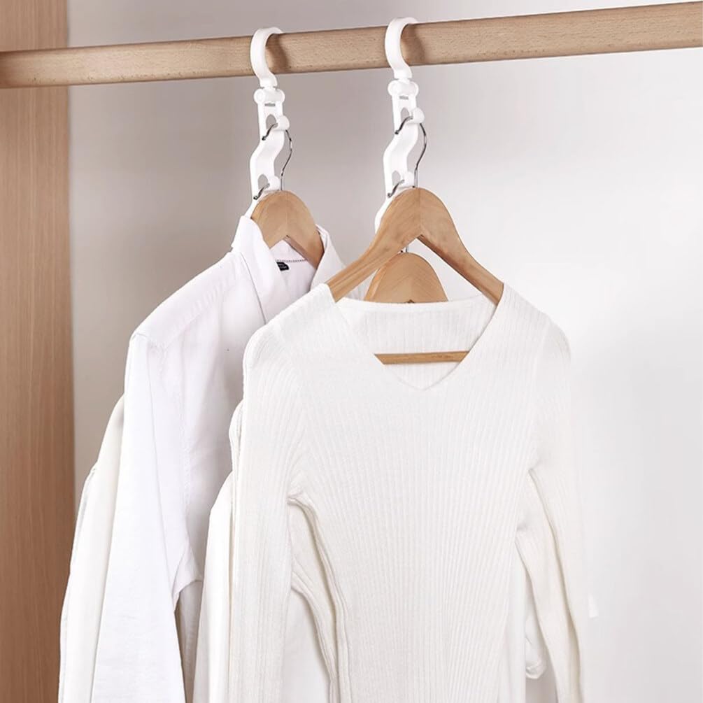 2 perchas para ropa, organizadores y almacenamiento para dormitorio, colgador de interior, ahorros de espacio, perchas para guardarropa, perchas