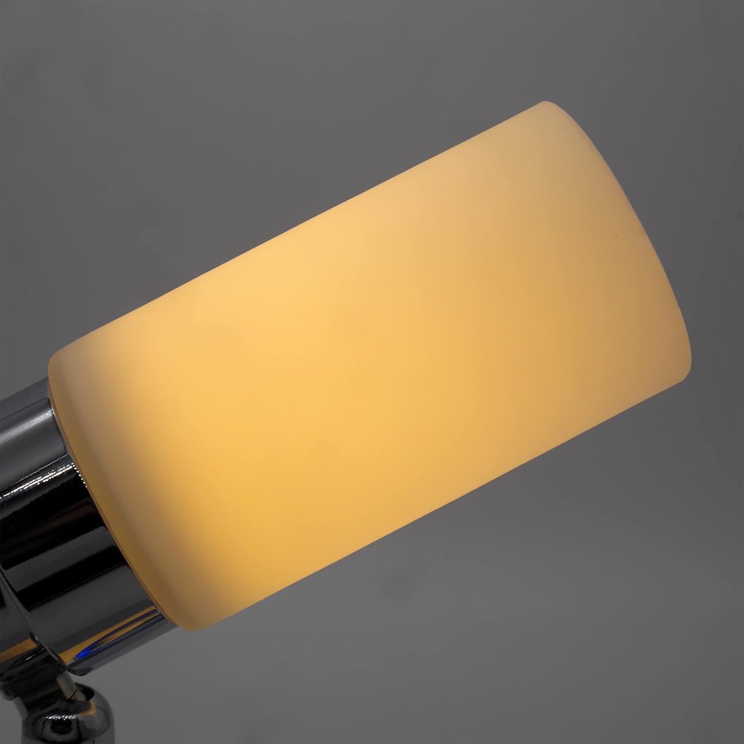 Luces de lectura RV de 12 voltios, luz de lectura regulable de 1224 V, luz cálida de 3000 K, luz LED con acabado pulido de vidrio esmerilado,
