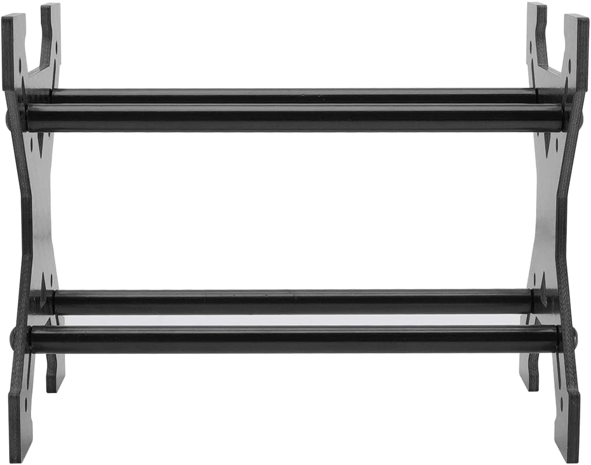 INJORA 1.0 “Rueda de neumáticos Rack de fibra de carbono Multi-Tire Storage Rack para SCX24 AX24 TRX4M FCX24 118 124 RC Crawler Car (negro)