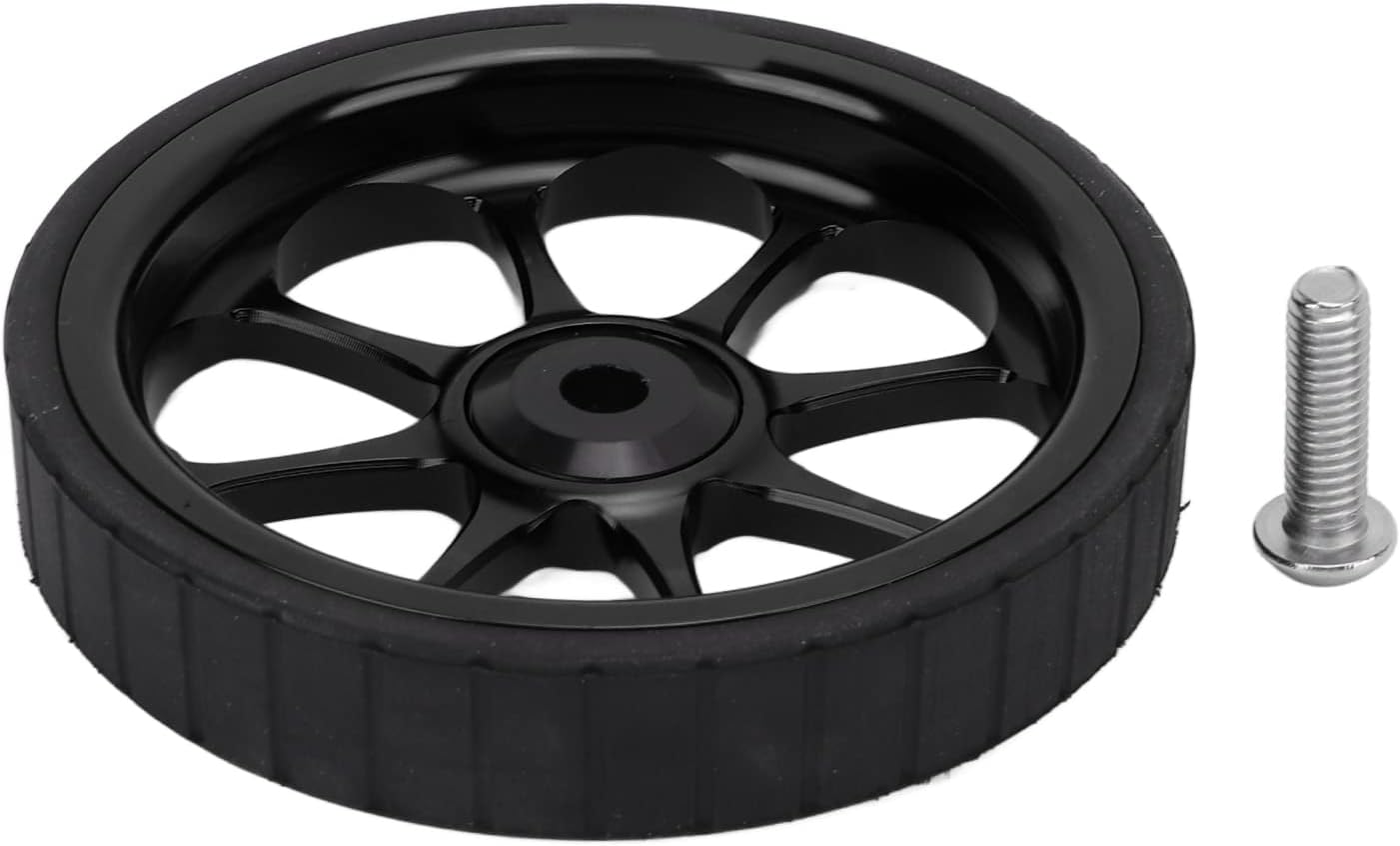 VGEBY Bicicleta plegable Easy Wheel, aleación de aluminio 3.228 in rodamiento ensanchado rueda fácil para Brompton 3sixty bicicleta plegable (negro)