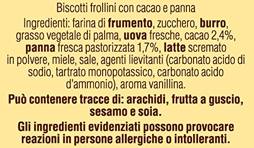 Mulino Bianco Pan de mantequilla “Abbracci” con crema y cacao – 24,69 Oz (24.69 oz)  Italian Import