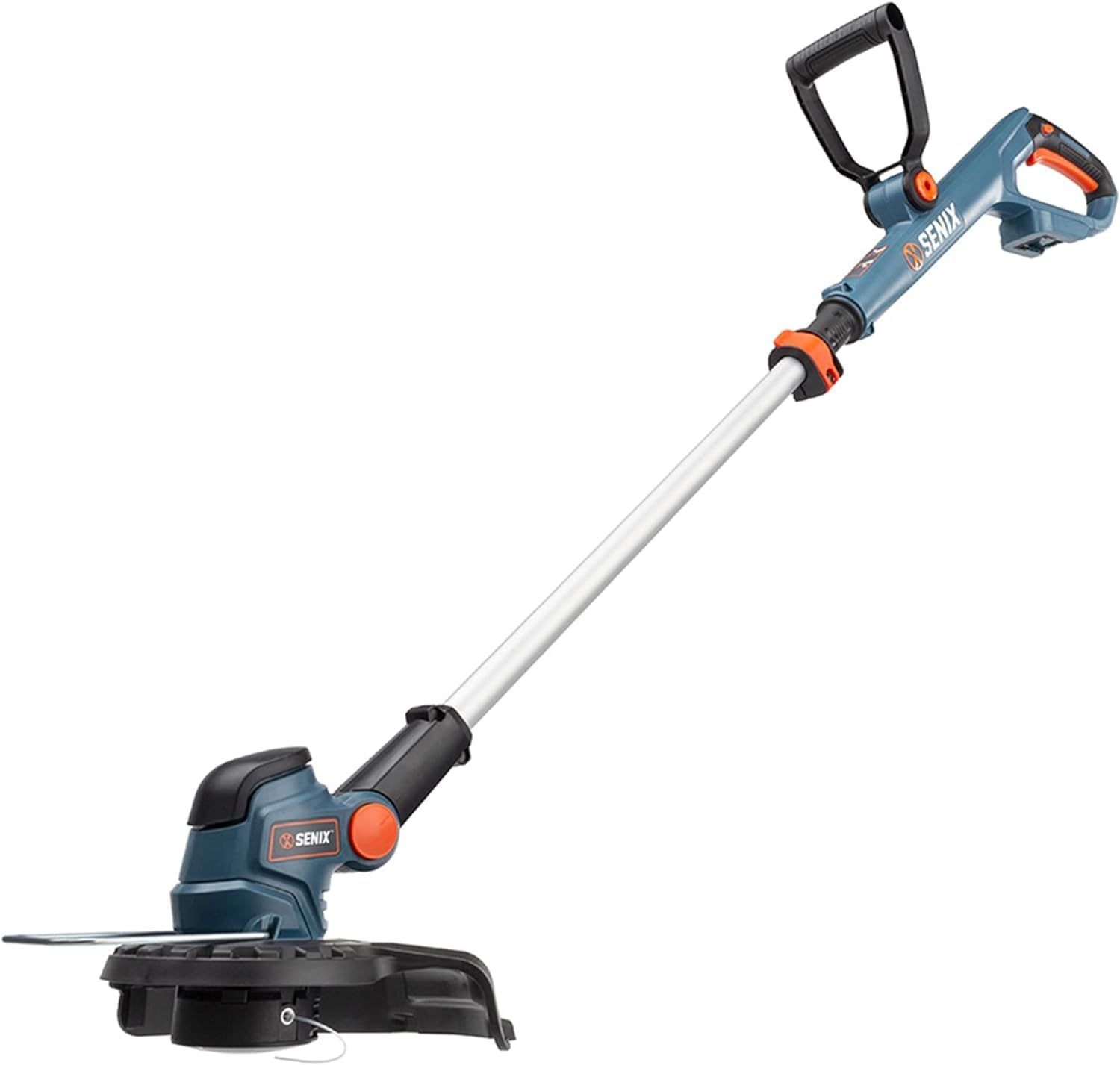 SENIX GTX2-M-0 20 voltios máximo* inalámbrico malezas, recortadora de césped y bordeadora, eje dividido desmontable, ancho máximo de corte de 10