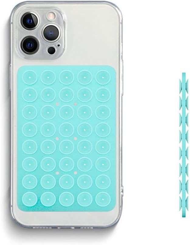 Funda de silicona con succión para teléfono (funda compatible con iPhone y Android, soporte de accesorios de teléfono manos libres para selfies y