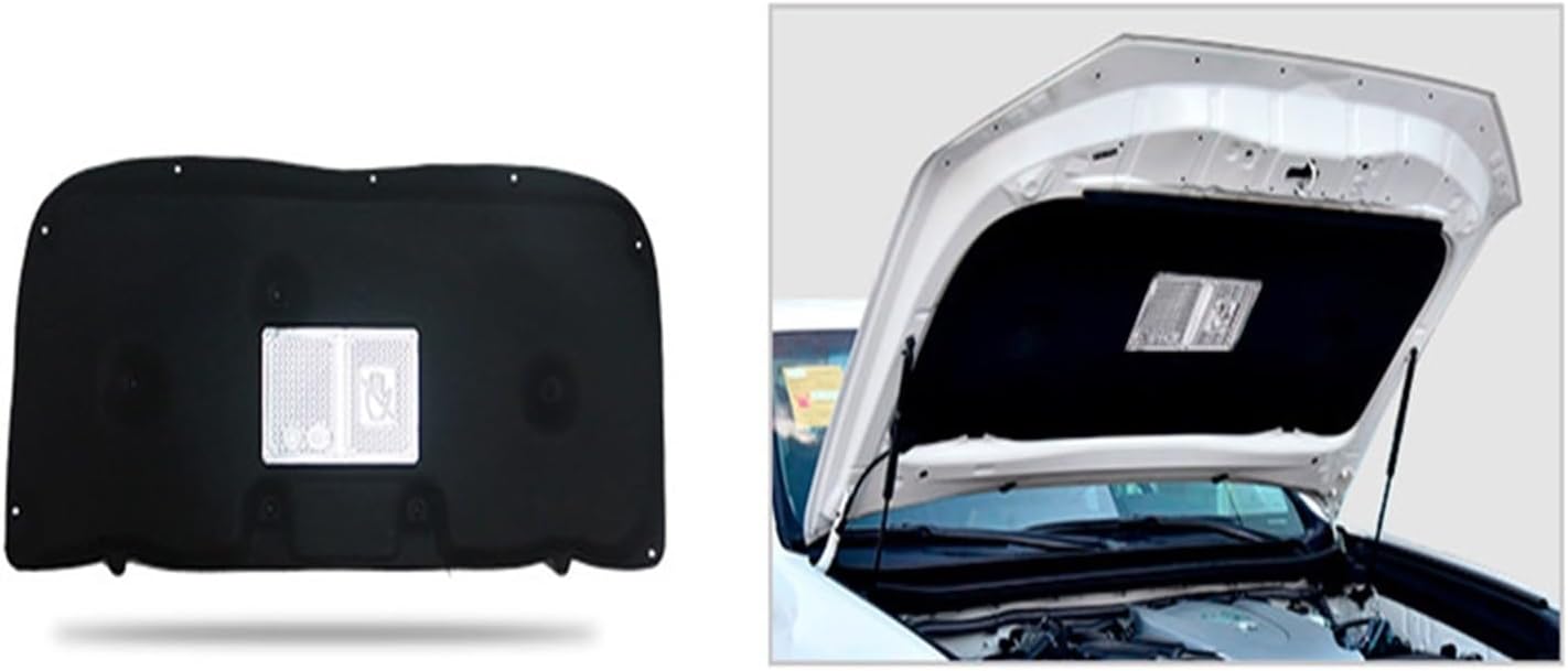 Almohadilla de algodón con aislamiento acústico del motor del capó delantero de espuma insonorizada compatible con Toyota Prado 2010-2017 2018-2020