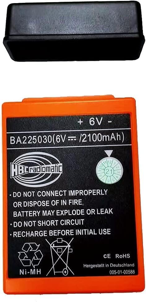 BAOBUTE BA225030 BA225030 6V 2100mAh Batería recargable HBC Radiomatic Battery BA225030 para grúa HBC Control remoto Bomba Batería de camión