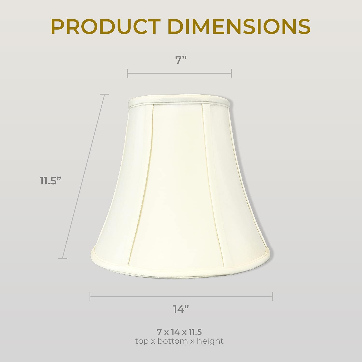 Royal Designs True Bell – Pantalla de lámpara