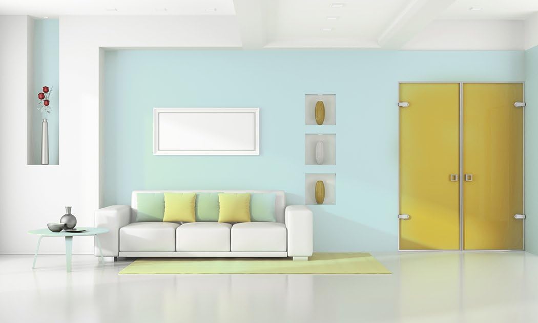 PRESTIGE Pintura interior e imprimación en uno, azul cielo, semi-brillante, 1 galón