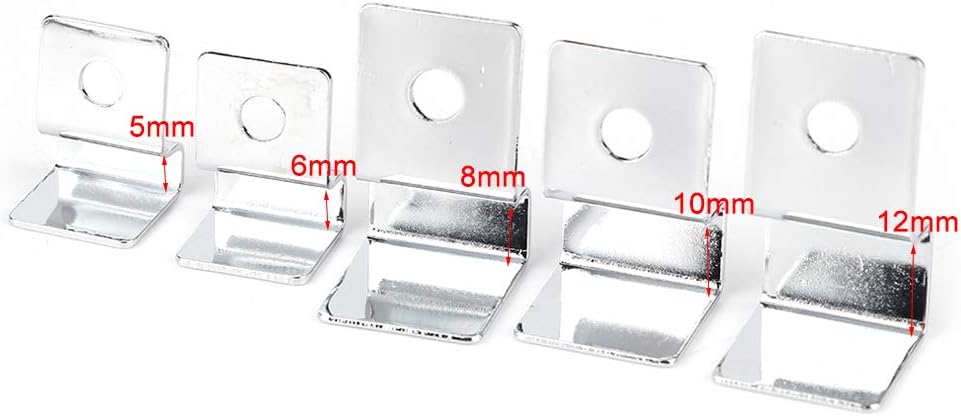 TOPINCN Soporte para cubierta de acuario, 4 piezas, acero inoxidable, para pecera, tapa de tanque de peces, soporte (0.472in)