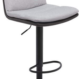 Brage Living Taburete de bar ajustable de tela, taburete giratorio de altura de mostrador con respaldo, silla de bar de cocina sin brazos para Brage Living Taburete de bar ajustable de tela, taburete giratorio de altura de mostrador con respaldo, silla de bar de cocina sin brazos para