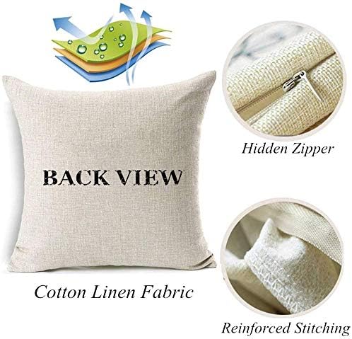 Fundas de almohada de hojas de 18 x 18 pulgadas, modernas, geométricas de hojas de eucalipto, verde y azul, fundas de almohada de algodón, lino,
