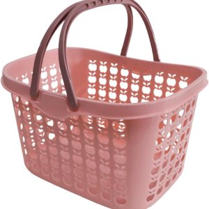 Hemoton Cesta de la compra con asas, cestas de compras de plástico al por menor, cestas de compras apilables, cesta de almacenamiento de frutas para Hemoton Cesta de la compra con asas, cestas de compras de plástico al por menor, cestas de compras apilables, cesta de almacenamiento de frutas para