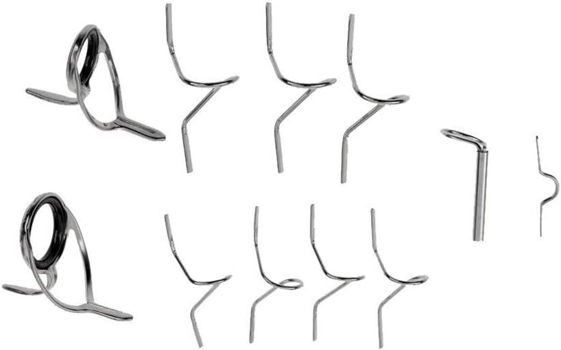 Juego de guía de caña de mosca, kit de reparación de puntas de pesca, 9 pies, 4-6 WTHard, gancho de punta de guía de serpiente, anillos de ojo de