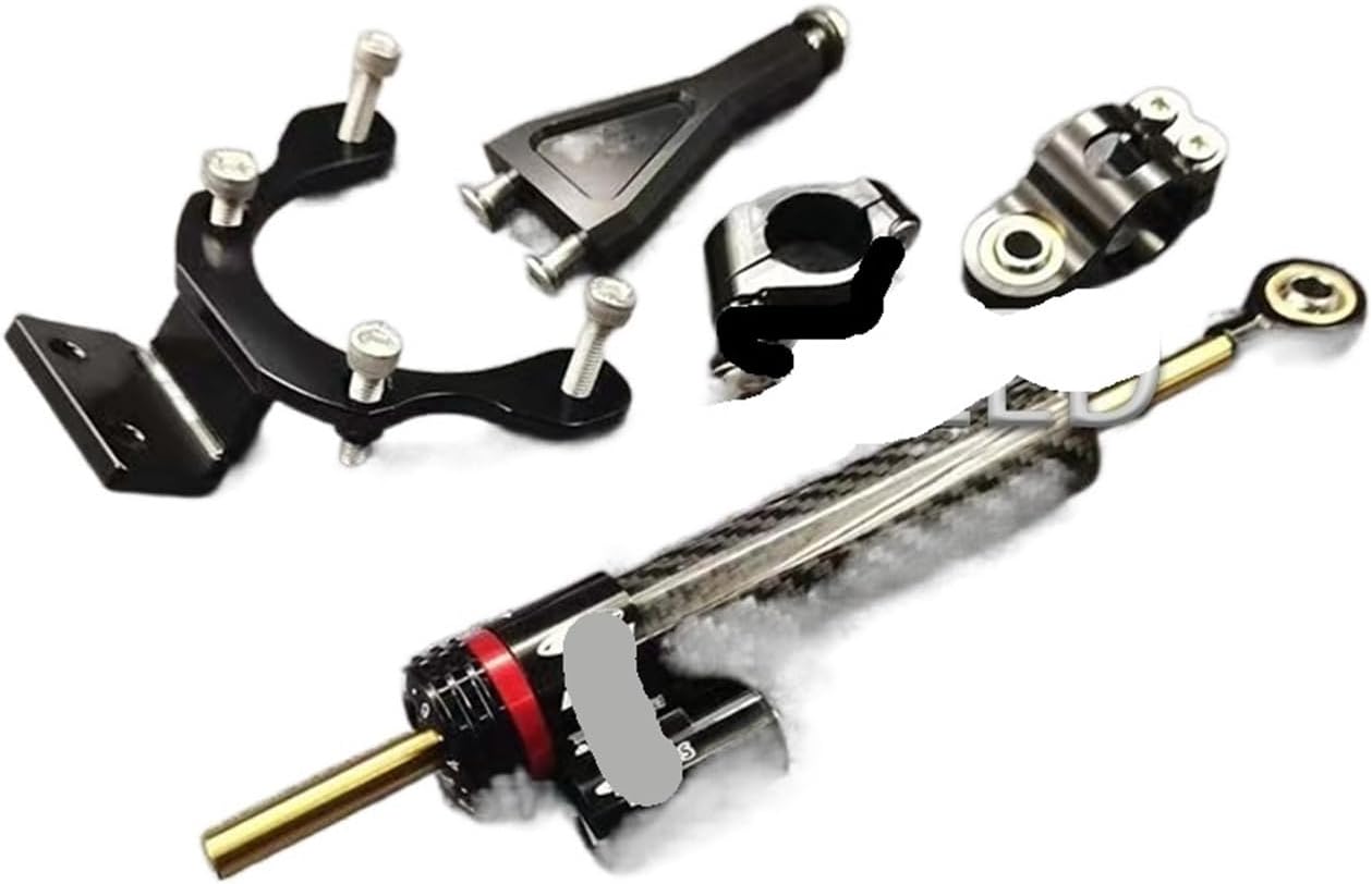 Amortiguador de motocicleta apto para Kawasaki Z900 2021-2023, estabilizador de motocicleta, amortiguador de dirección, soporte de montaje, kit de