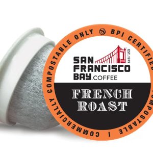 Cápsulas de café tostado oscuro de la Bahía de San Francisco French Roast 100 unidades compatible con K Cup, incluyendo Keurig 2.0 Cápsulas de café tostado oscuro de la Bahía de San Francisco French Roast 100 unidades compatible con K Cup, incluyendo Keurig 2.0