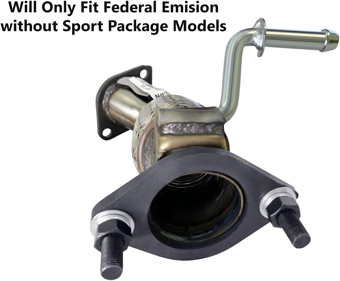 Northeastern Exhaust Tubo flexible de escape delantero de acero inoxidable compatible con modelos Sonata 2.4L Federal Emission sin paquete deportivo