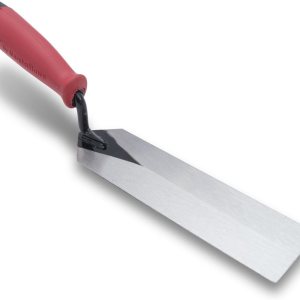 QLT by Marshalltown MTSG52SS – Paleta de margen para mampostería, 5 x 2 pulgadas, mango rojo de agarre suave, color rojo QLT by Marshalltown MTSG52SS – Paleta de margen para mampostería, 5 x 2 pulgadas, mango rojo de agarre suave, color rojo