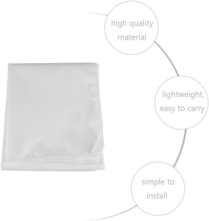 QANYEGN Pantalla de proyección blanca de 60 a 120 pulgadas, pantalla de cine plegable sin arrugas 169, pantalla de película HD portátil para cine en