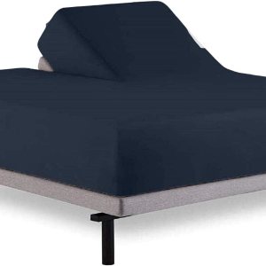 Sábana bajera con división superior tamaño Queen para camas ajustables, sábana bajera de media división Queen para camas ajustables, solo dividida Sábana bajera con división superior tamaño Queen para camas ajustables, sábana bajera de media división Queen para camas ajustables, solo dividida