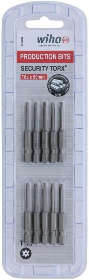Wiha Broca de seguridad Torx T8s x 1.969in