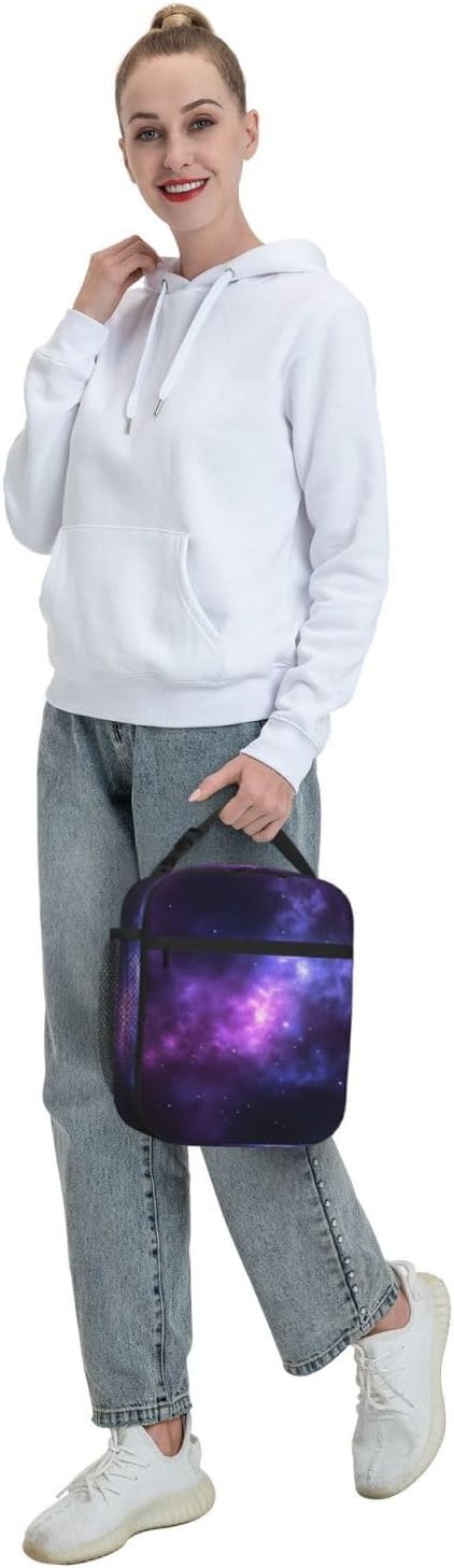 Magic Galaxy Sky – Lonchera térmica para mujeres y hombres, reutilizable, a prueba de fugas, bolsa de almuerzo refrigerante, portátil, para viajes,