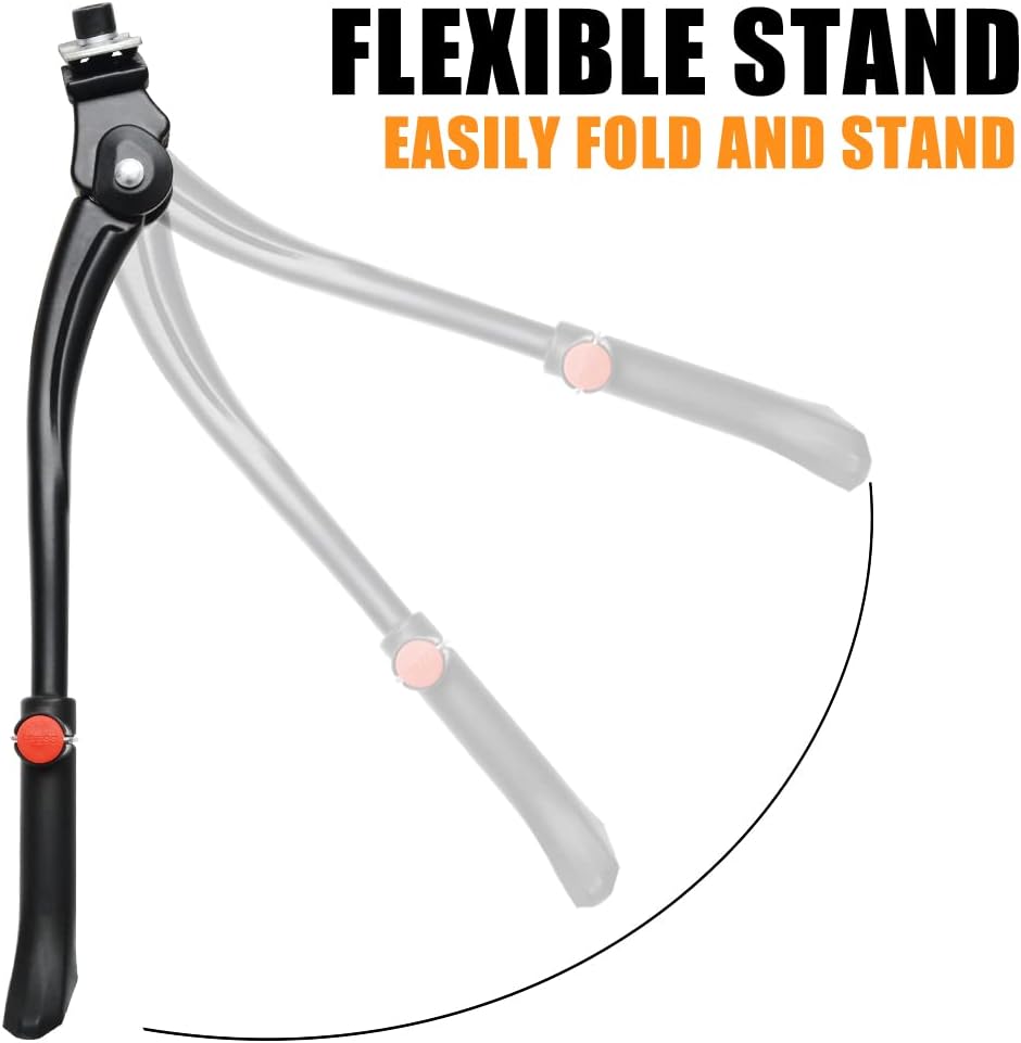 Soporte de bicicleta ajustable de aleación de aluminio para bicicleta, soporte lateral para bicicleta de 22, 24, 26, 28 pulgadas, bicicleta de