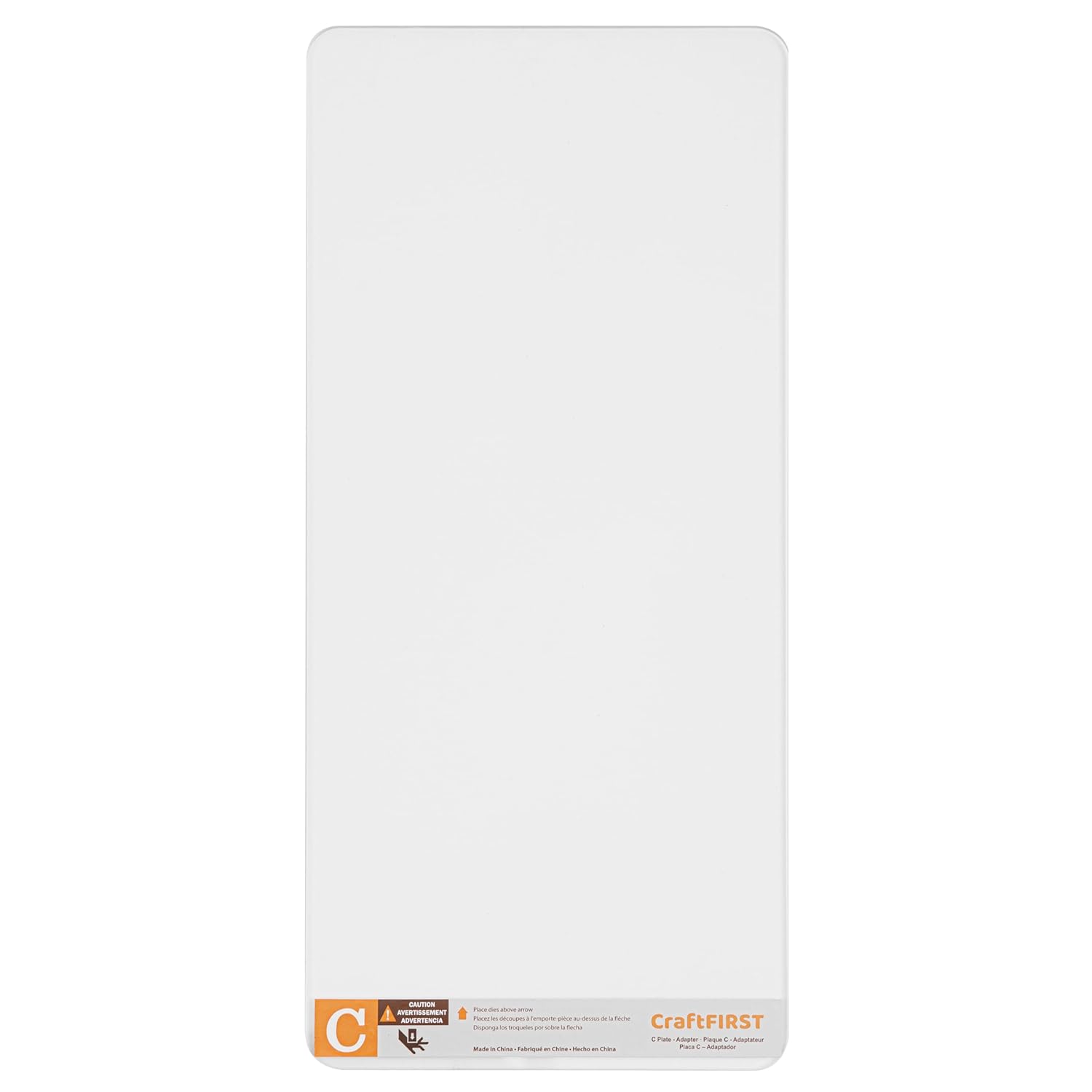 Placa C con adaptador extendido compatible con máquina troqueladora Cuttlebug de 5.87 x 13 pulgadas