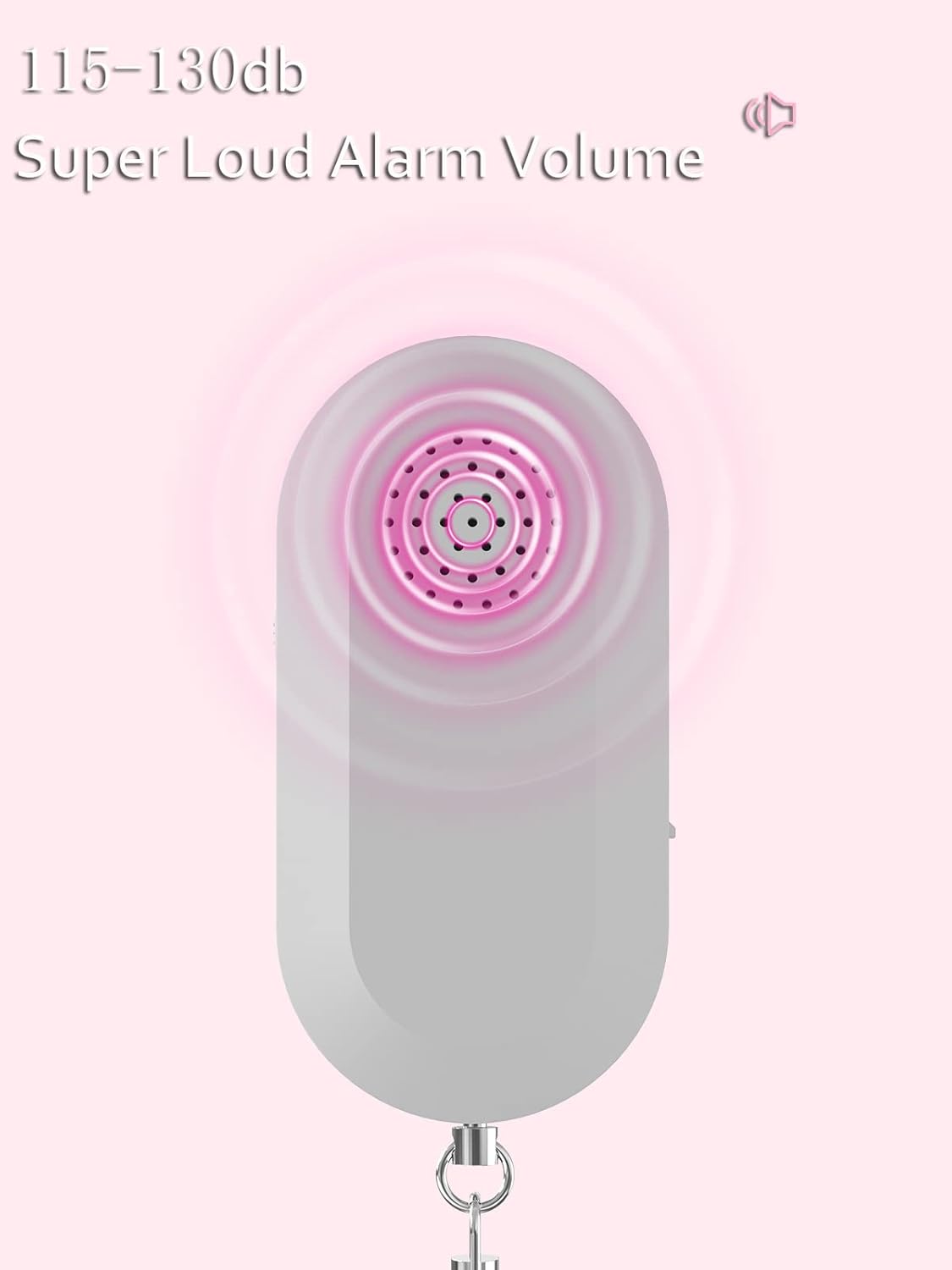 Alarma personal para mujeres, seguridad de ataque, pánico, alarma de emergencia para damas, corredores, viajeros, caminantes nocturnos, ancianos,