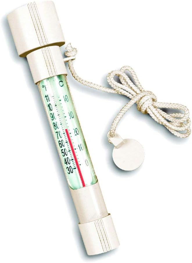 SWIMLINE HYDROTOOLS – Termómetro de boya desmontable, grande, flotante, fácil de leer, para temperatura del agua, resistente a las roturas con