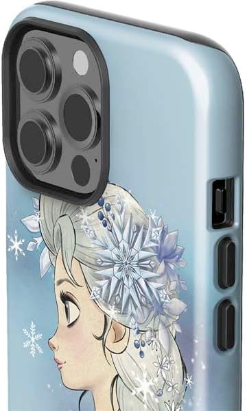 Skinit Impact – Funda compatible con iPhone 15 Pro Max, con licencia oficial de Disney Frozen Elsa Side Portrait