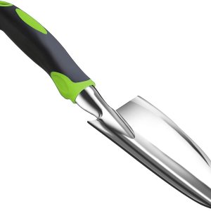 Pala de jardinería Paleta de excavación verde para césped Mango de goma de pala de aleación de siembra antideslizante Pala de jardinería Paleta de excavación verde para césped Mango de goma de pala de aleación de siembra antideslizante