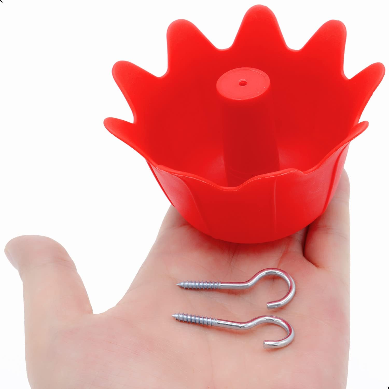 Foso de hormigas para comederos de colibríes, comedero colgante para colibríes y orientolas, ganchos de accesorios de comedero de pájaros de gran