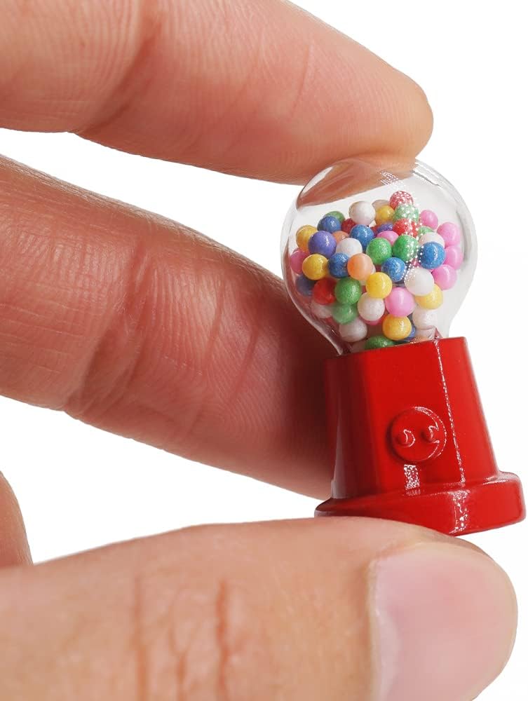 Odoria 112 Miniature Gumball Machine Accesorios de decoración de casa de muñecas