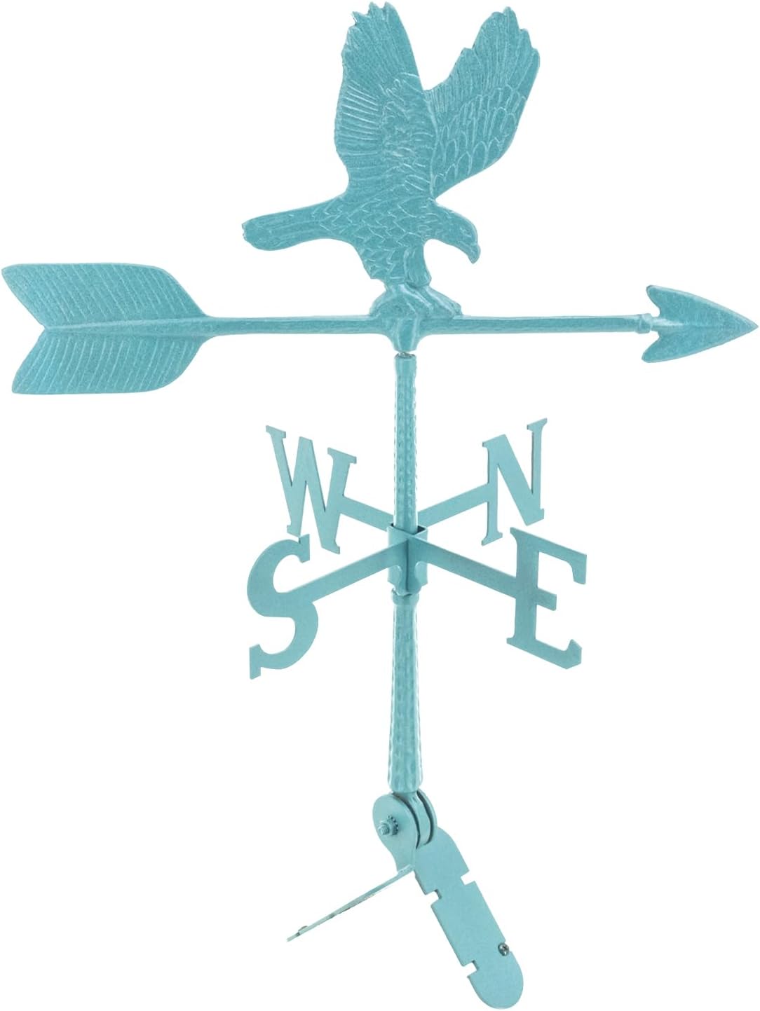 Veleta de aluminio Eagle de 24  – Veleta al aire libre con adorno – Decoración de techo de metal – Montaje incluido (4 a elegir) – Veleta de