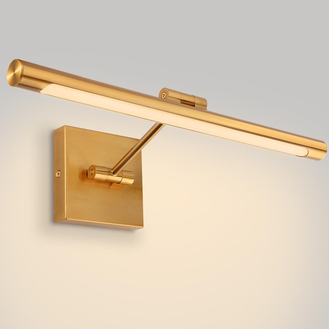 Xbuyee Luces LED para cuadros, 16.54 pulgadas, 9 W, luz de arte ajustable, luz de pared para exhibición, obras de arte, cableado regulable de 3000