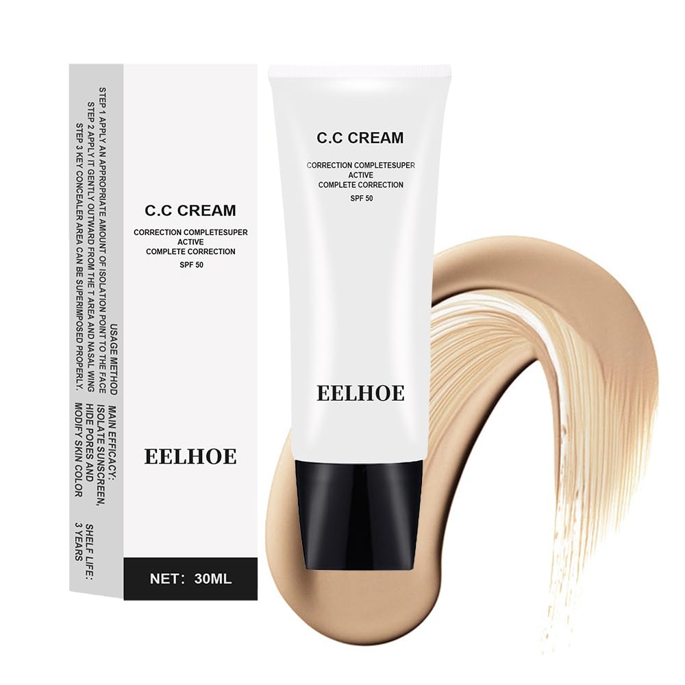 DOGROT Crema SPF 43 CC para piel madura – Protector solar facial todo en uno, base, imprimación, hidratante y corrector con propiedades correctoras