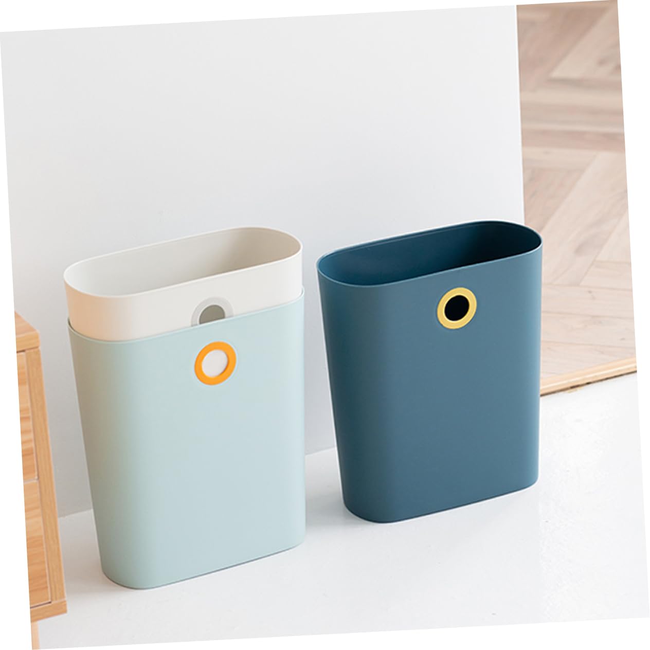 Alipis Estante de basura para puerta de gabinete, 1 contenedor de basura colgante, cubo de basura colgante, sin tapa, basurero colgante