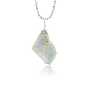 Natural Raw Blue Aquamarine – Sea Stone Rough Crystal Gemstone Dainty Women Pendant Necklace, Chakra Healing Crystals, Birthstone, Silver Plated Natural Raw Blue Aquamarine – Sea Stone Rough Crystal Gemstone Dainty Women Pendant Necklace, Chakra Healing Crystals, Birthstone, Silver Plated