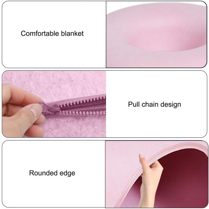 Cama de túnel para gatos, nido para gatos disponible en las cuatro estaciones, juguete de tubo de fieltro redondo desmontable con agujero para