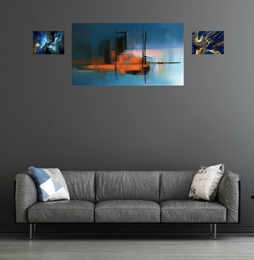 Galery 49 – Lienzo abstracto multicolor para pared, arte moderno y contemporáneo para decoración del hogar, lienzo decorativo moderno, para salas