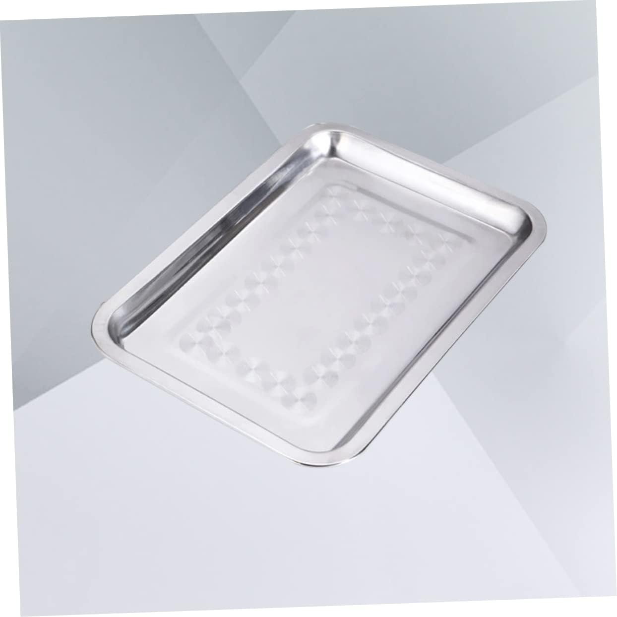Yardwe Bandeja para servir galletas de acero inoxidable 27c para lavavajillas