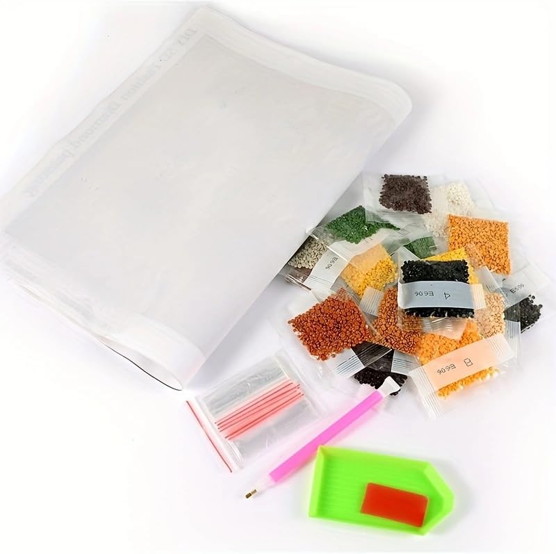 BOHUAYI Kits de pintura de diamantes 5D por números para adultos principiantes, pintura de puntos de diamante de taladro completo, arte para arte de