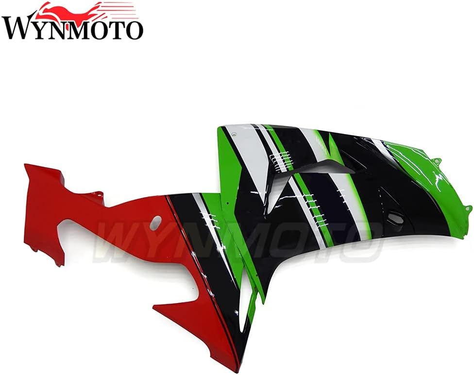 Kit de carenado rojo verde negro apto para Kawasaki ZX-10R Ninja 2006 2007 06 07 ZX10R ABS molde de inyección de plástico motocicleta carrocería