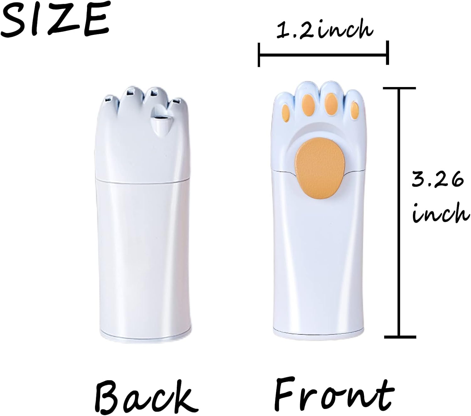 Encendedor resistente al viento, fresco, bonito diseño de pata de gato, rellenable, ajustable, encendedor de butano, regalo para hombres (sin gas)